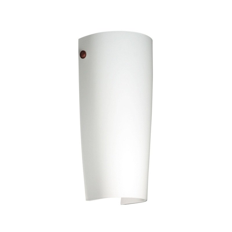 One Light Wall Sconce from the Tomas Collection in Bronze Finish by Besa
