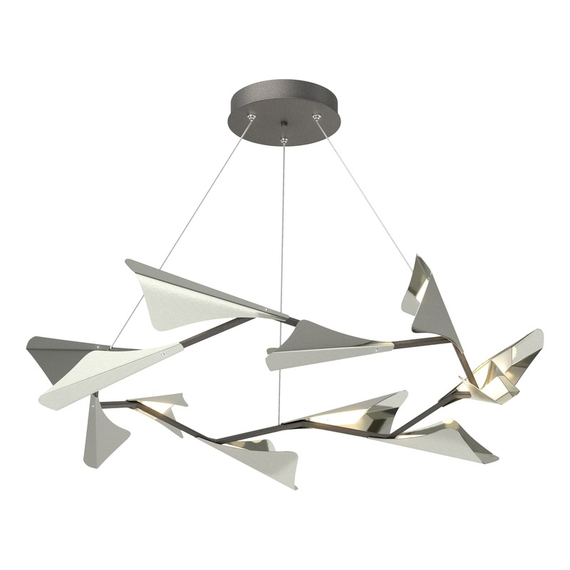 Plume 12-Light LED Pendant Natural Iron Sterling