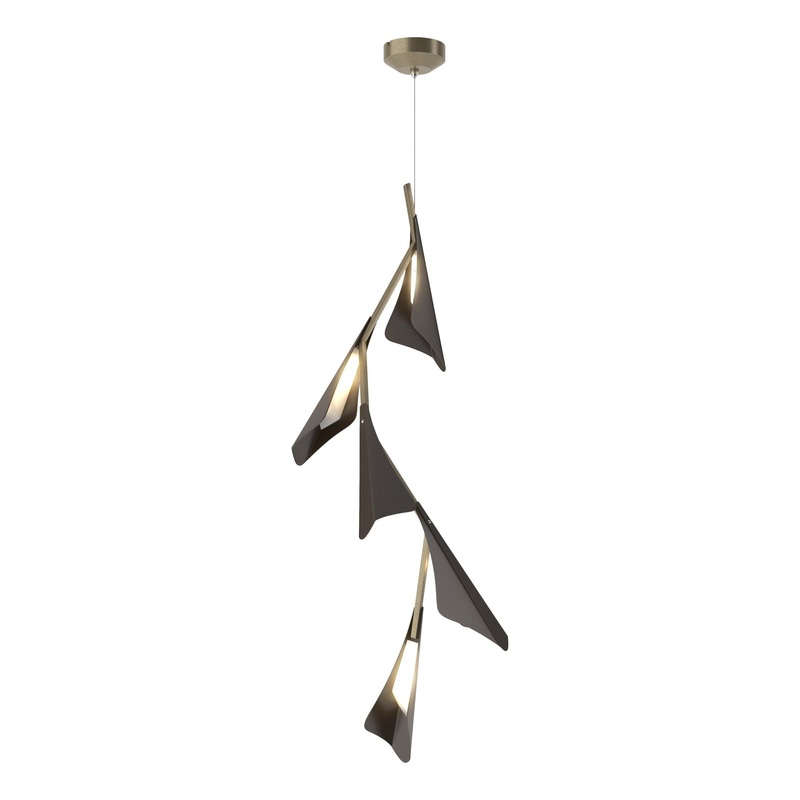 Plume 5-Light LED Pendant Soft Gold Oil Rubbed Bronze