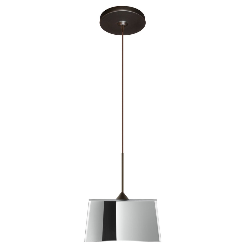 Besa 1XP-6773MR-BR Groove One Light Pendant Bronze (Discontinued)