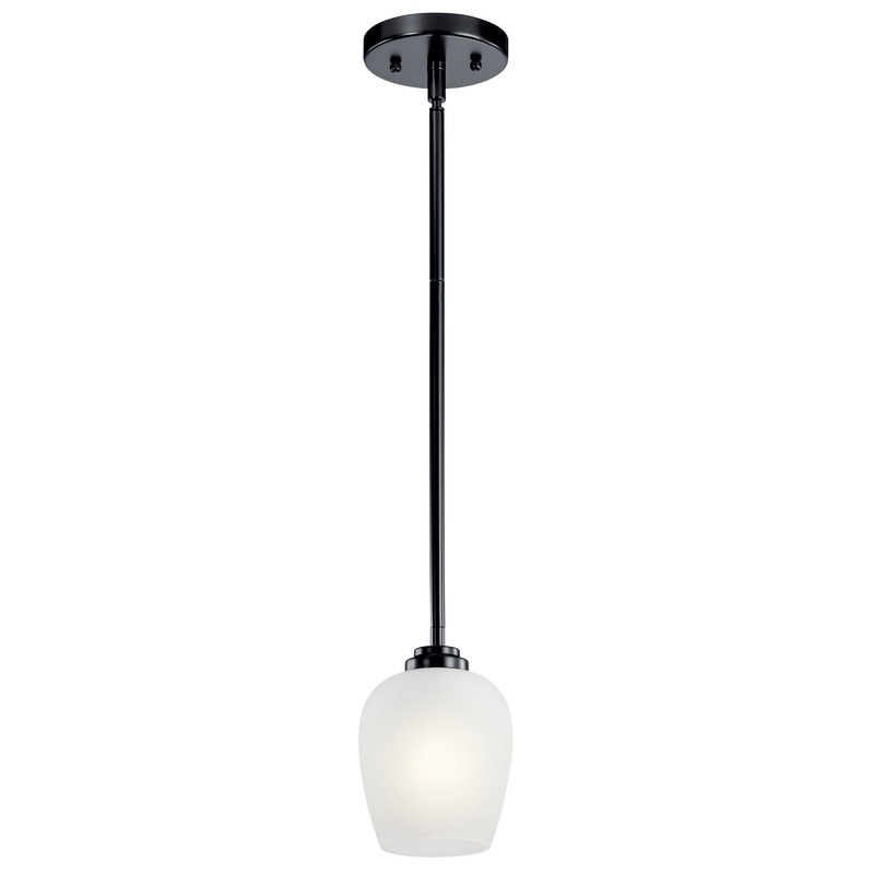 Kichler 44380BK One Light Mini Pendant, Black