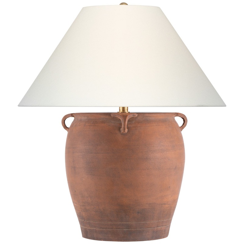 LED Table Lamp from the Fasano Collection in Natural Terracotta Finish by Visual Comfort Signature