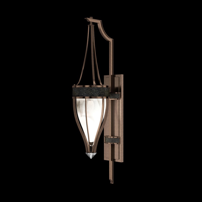 Mirage 32.5″H Sconce Bronze/Nickel/Black Knight