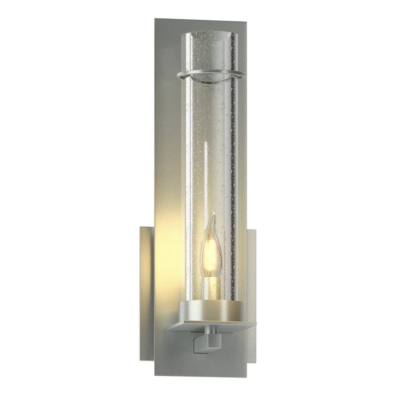 New Town Sconce Vintage Platinum Seeded Clear Glass (II)