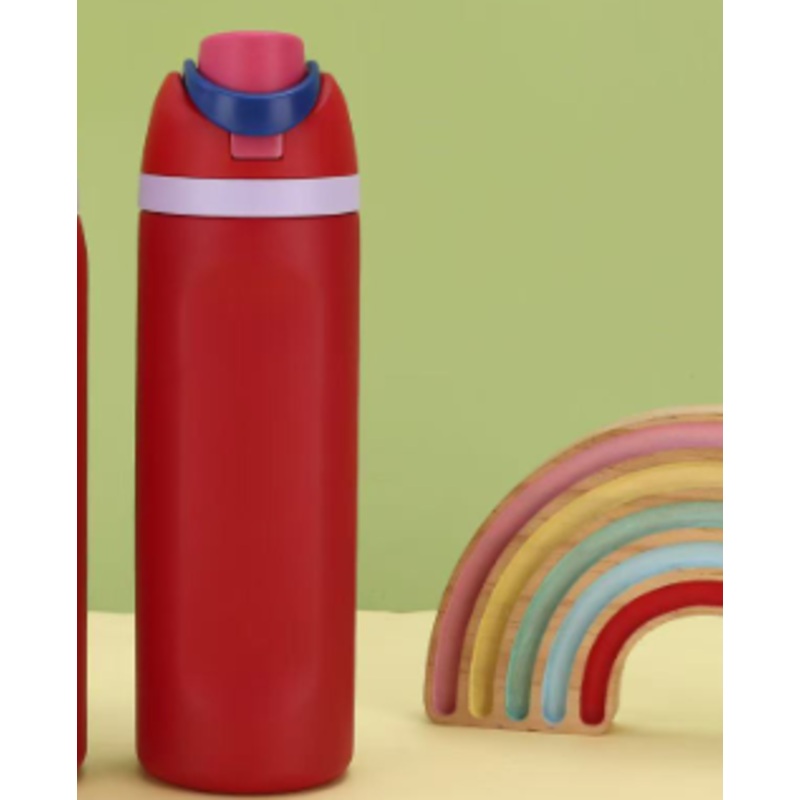 Red 32oz 304 Stainless Steel Insulated Water Bottle – Dual-Drink Pop-Up Lid