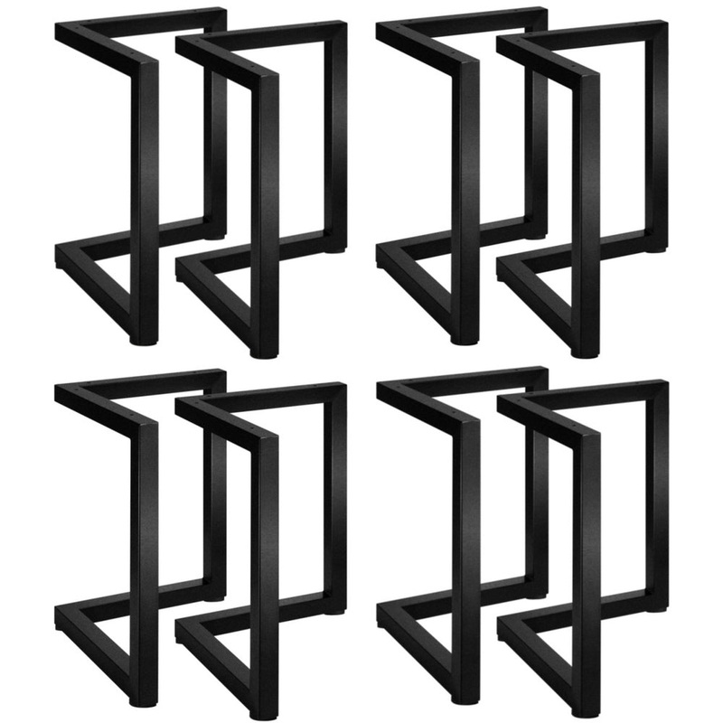 8X Coffee Dining Table Legs Steel Industrial 71x71CM