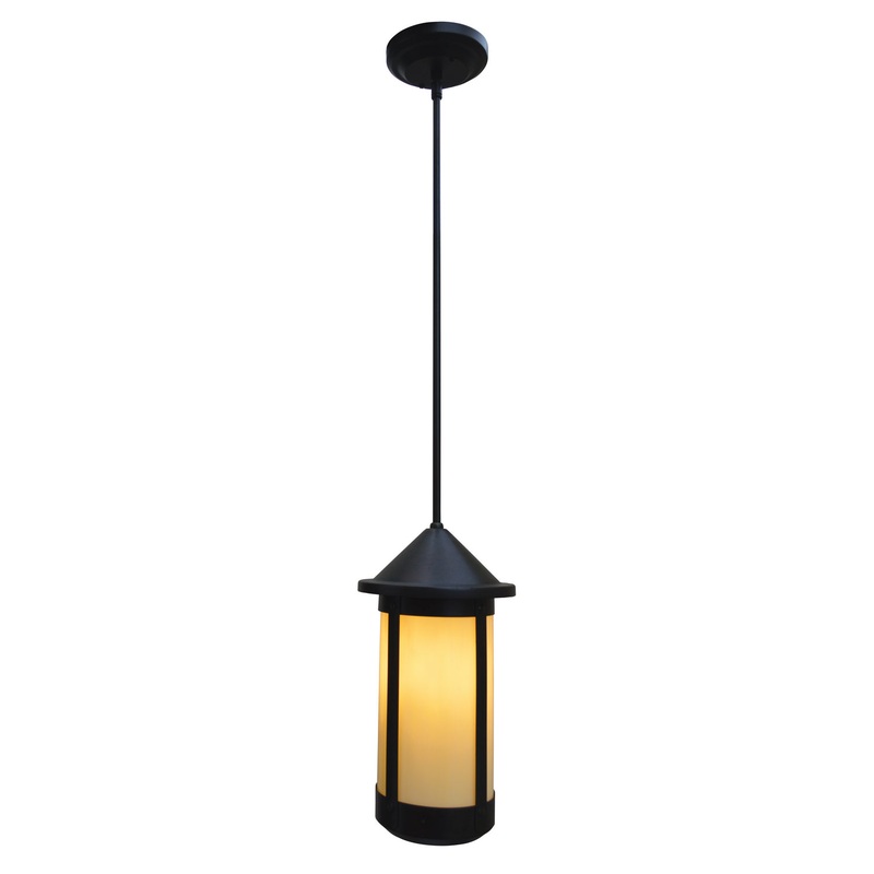 Arroyo BSH-7LOF-BZ Berkeley One Light Pendant Bronze
