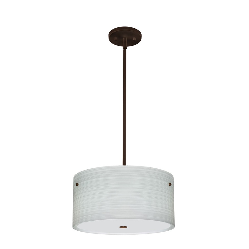 Besa 1KT-4008KR-BR Tamburo Three Light Pendant Bronze (Discontinued)