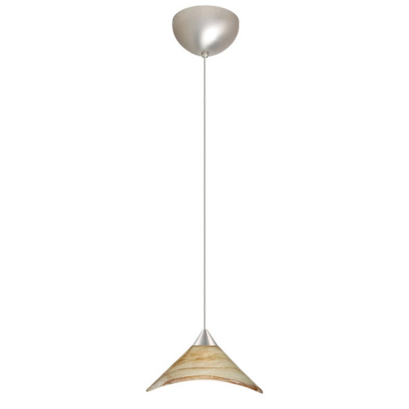 Besa 1XC-191383-SN Hoppi One Light Pendant Satin Nickel