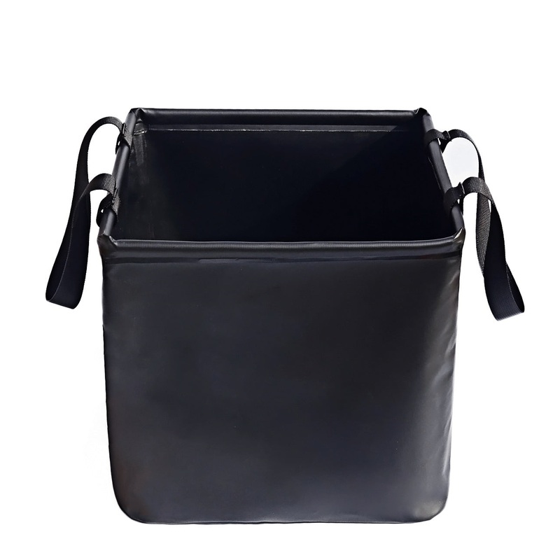 Black 25L Collapsible Bucket – Heavy-Duty PVC Waterproof Folding Pail for Fishing, Camping & Car Washing