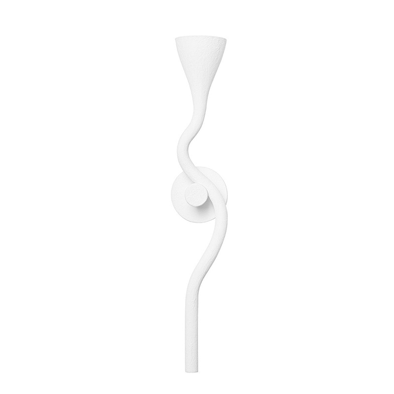 Corbett Lighting 406-01-GSW Anastasia One Light Wall Sconce Gesso White