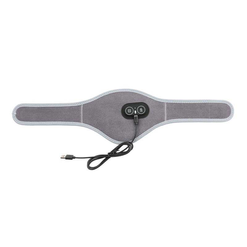 Dark Grey Heated Vibrating Neck Wrap – USB Powered Massager for Soothing Pain Relief with 3 Heat & 3 Vibration Modes