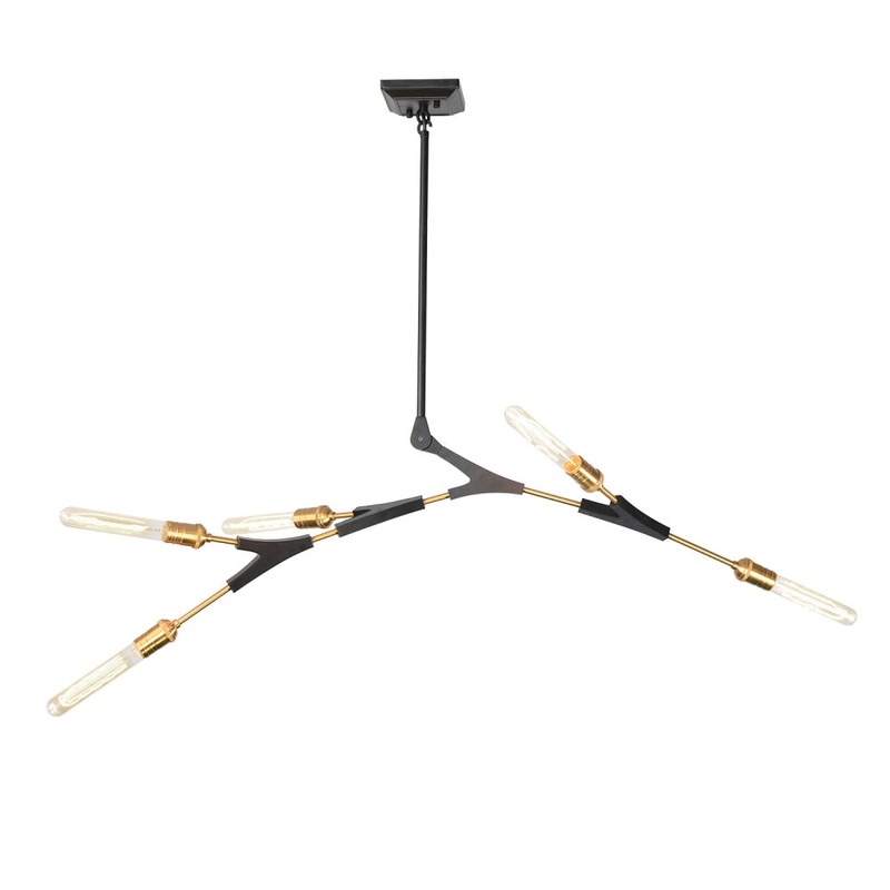Filiali Chandelier – Black & Harvest Brass / 39.50