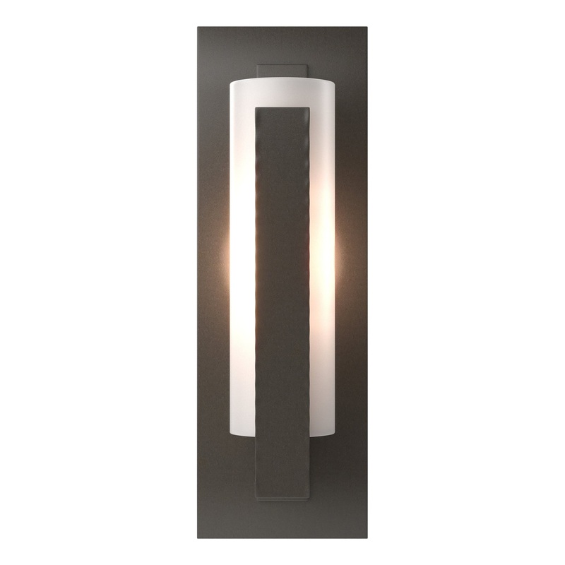 Forged Vertical Bar Sconce Dark Smoke
