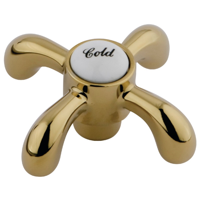 KSH7982TXC Cold Metal Cross Handle, Polished Brass