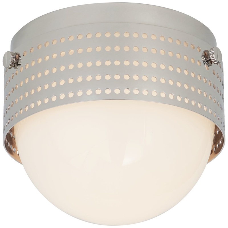 LED Solitaire from the Precision Collection in Polished Nickel Finish by Visual Comfort Signature
