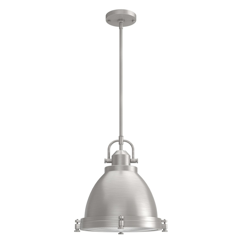 Two Light Pendant from the Bridgemoor Collection in Brushed Nickel Finish by Hunter
