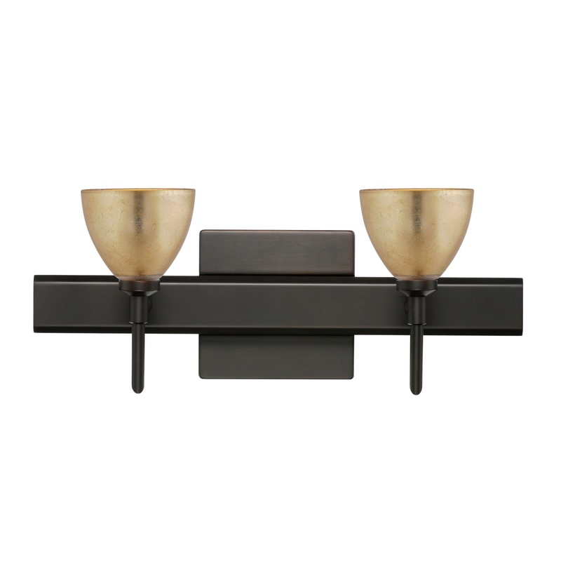 Two Light Wall Sconce from the Divi Collection in Bronze Finish by Besa
