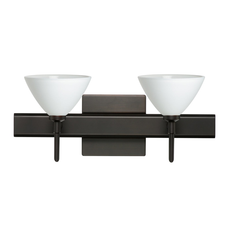 Two Light Wall Sconce from the Domi Collection in Bronze Finish by Besa