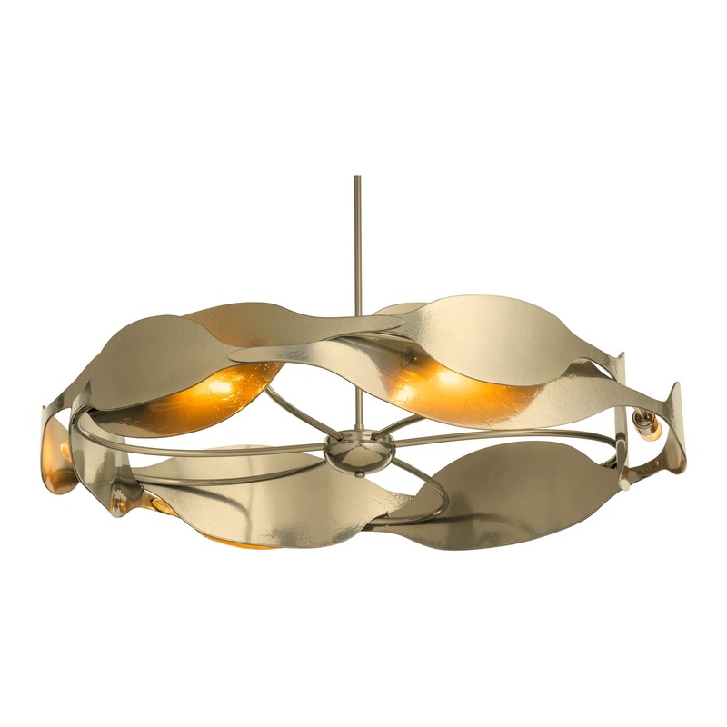Waves Pendant Modern Brass