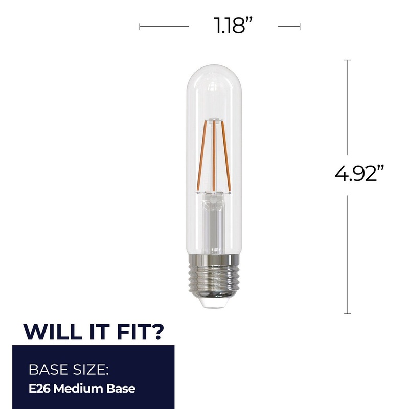 5 Watt T9 Clear, 400  Lumens, E26 base, 120 Volt Light Bulb by Bulbrite