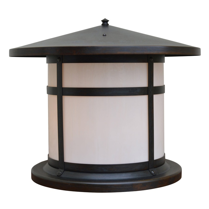 Arroyo BC-17WO-BZ Berkeley One Light Column Mount Bronze