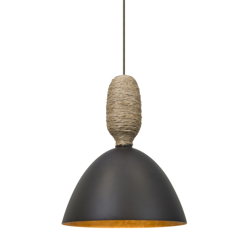 Besa 1XT-CREED-LED-BR Creed One Light Pendant Bronze
