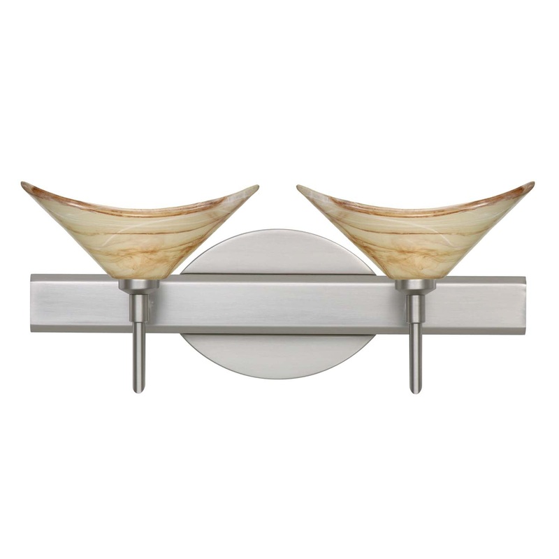 Besa 2SW-191383-SN Hoppi Two Light Wall Sconce Satin Nickel