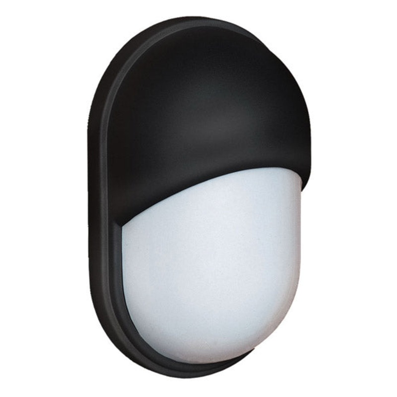 Besa 309155 Costaluz Series One Light Outdoor Wall Sconce Black/Opal