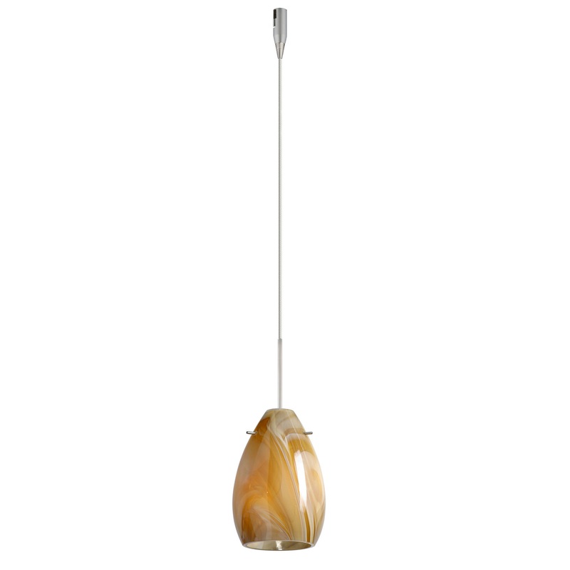 Besa RXP-1713HN-SN Pera One Light Pendant Satin Nickel