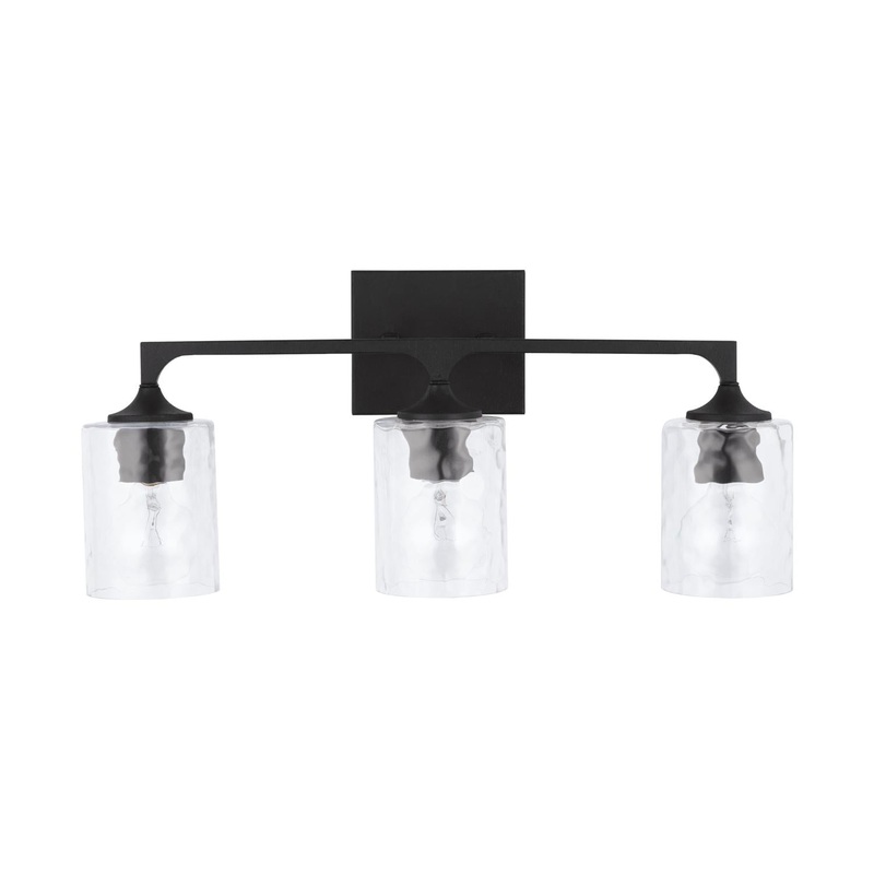 Capital Lighting 137331BI-486 Clint 3 Light Vanity Black Iron