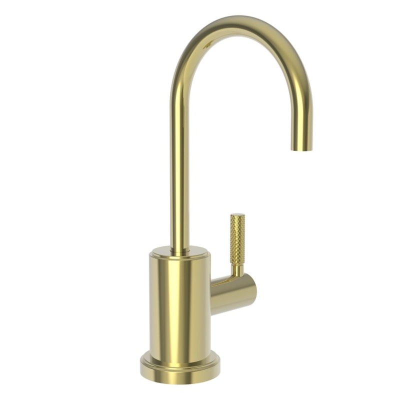 Cold Water Dispenser Muncy 1 Lever ADA Gooseneck Polished Brass Uncoated Living