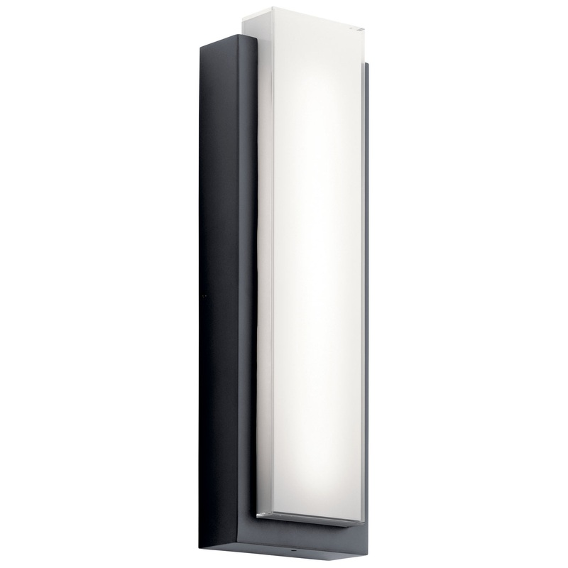 Kichler 49558BKLED LED Outdoor Wall Mount, Black