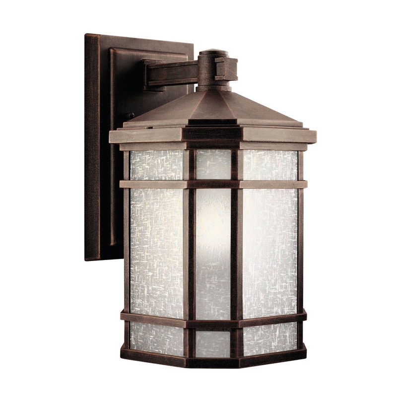 Kichler 9719PR One Light Outdoor Wall Mount, Prairie Rock