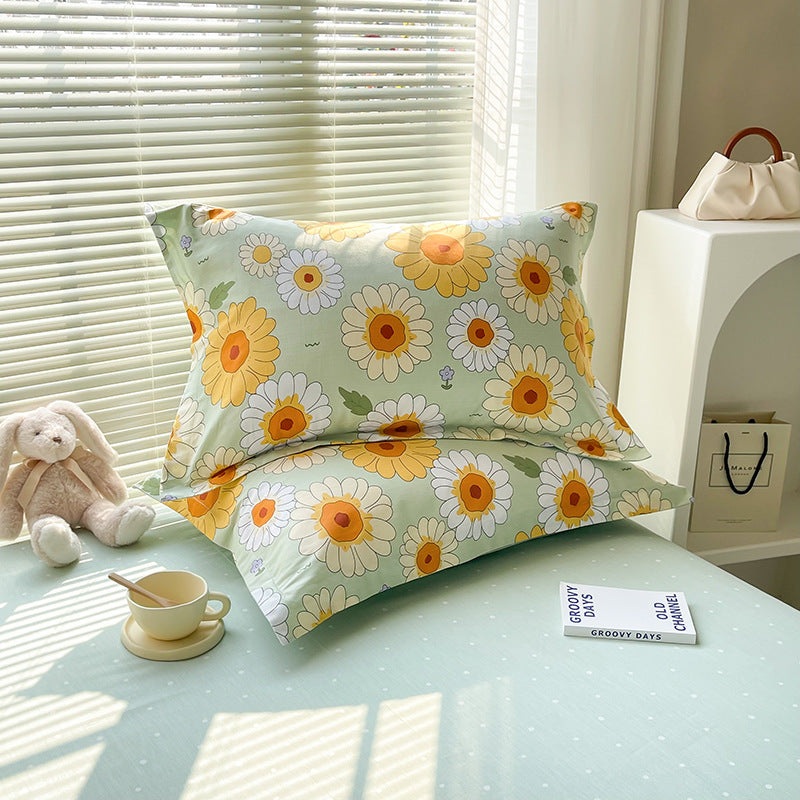 light And Elegant Fragrance 100% Cotton Pillowcase Set (Pack of 2) – Breathable Standard Size 48x74cm Pure Cotton Pillow Covers