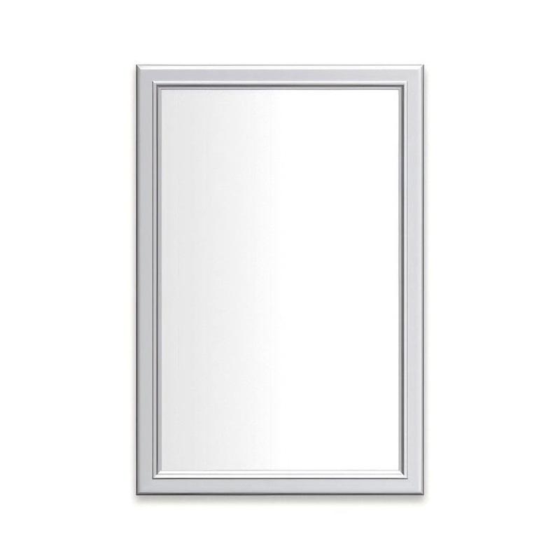 Medicine Cabinet Main Line 20 x 30 Inch 1 Doors Framed Mirror Chrome Flat Top Bryn Mawr Frame Slow Close Hinges Sliding Magnification Mirror Magnetic Strip Interior Lighting USB Charging ports Electrical Outlets Phone Holder 4 Inch