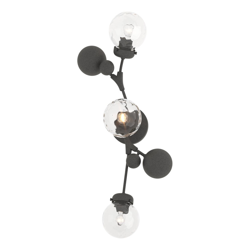 Sprig Sconce Natural Iron Water Glass (LL)