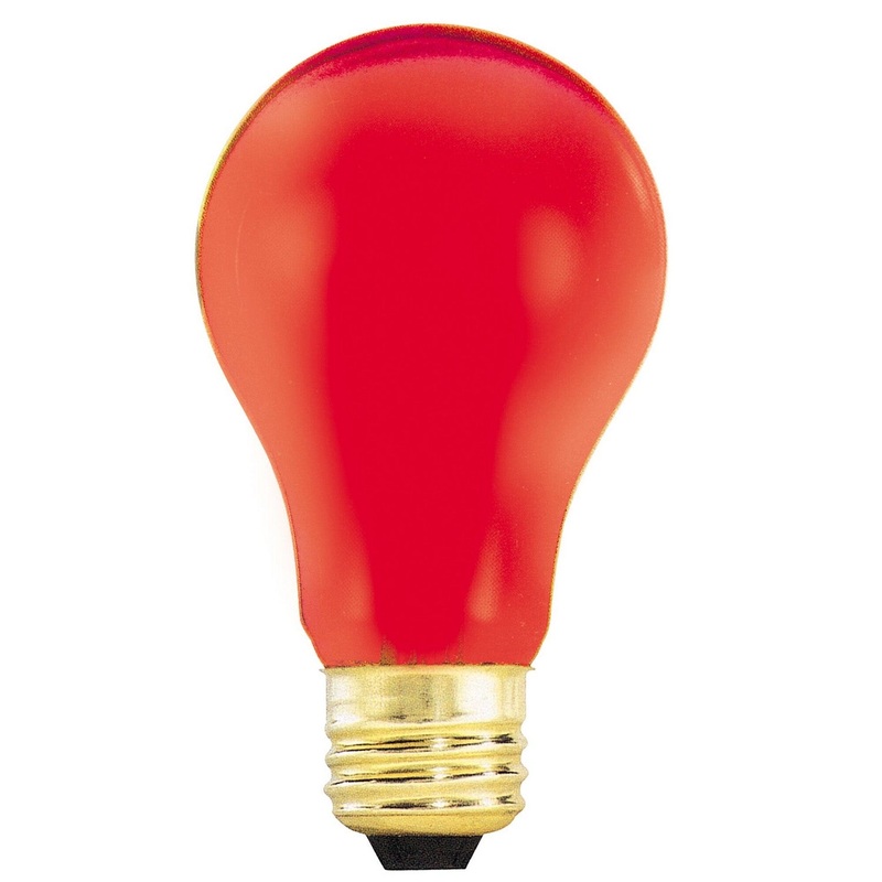 Bulbrite 105725 Colored Light Bulb Transparent Red