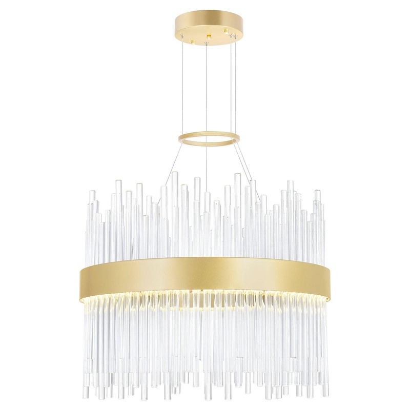 Genevieve Chandelier Medallion Gold