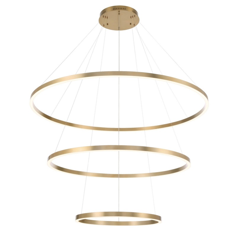 LED Chandelier from the Spunto Collection in Gold Finish by Eurofase