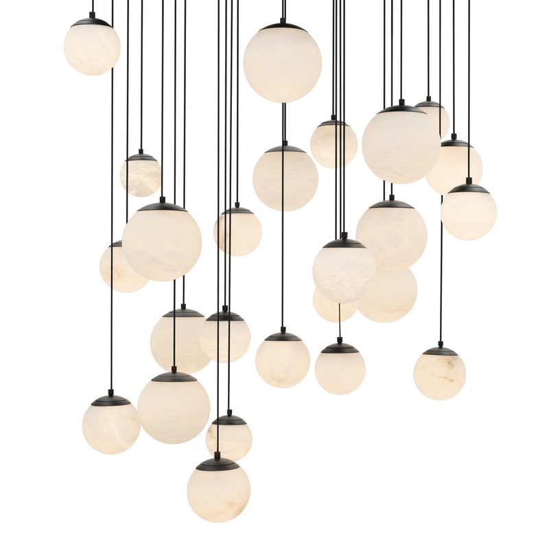 LED Pendant from the Pisces Collection in Black Finish by Modern Forms