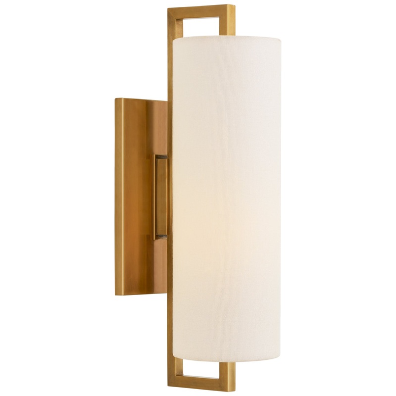 LED Wall Sconce from the Bowen Collection in Hand-Rubbed Antique Brass Finish by Visual Comfort Signature