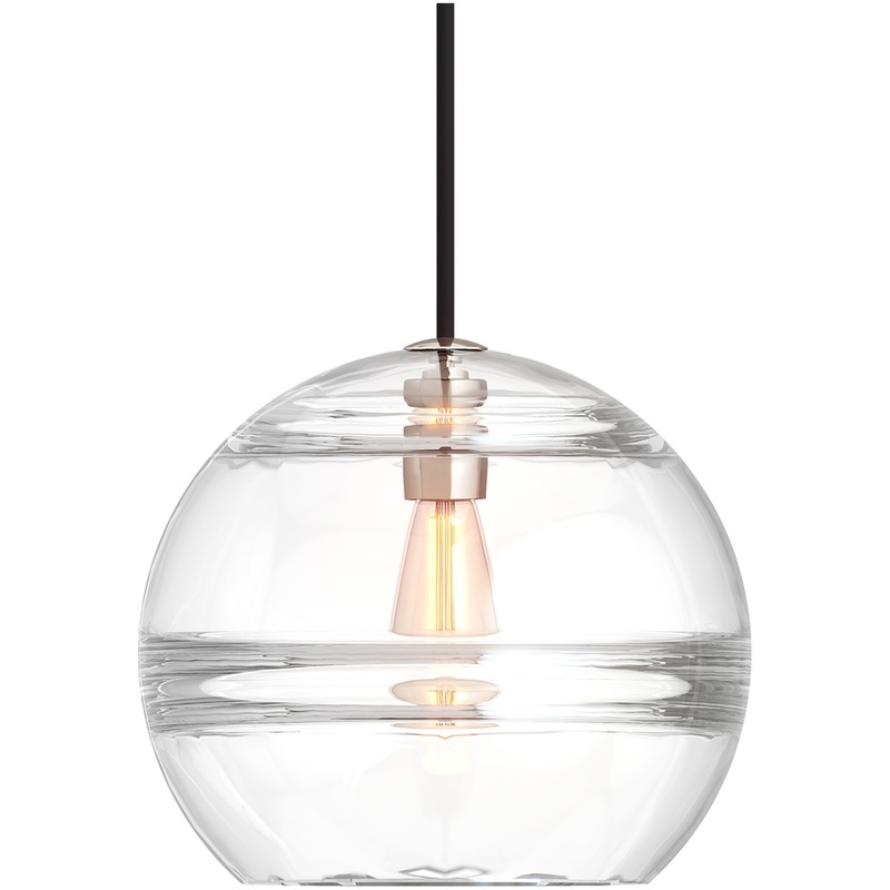 Sedona Large Pendant Satin Nickel Clear None