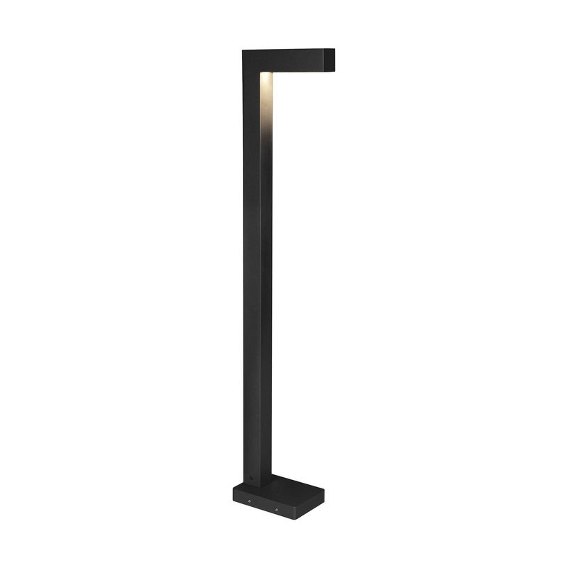 Strut 42 Outdoor Bollard Black 2700K In-Line Fuse