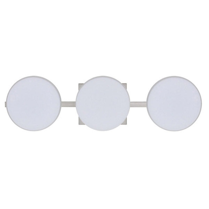 Three Light Wall Sconce from the Ciro Collection in Satin Nickel Finish by Besa
