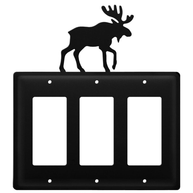 Village Wrought Iron EGGG-19 Triple Moose Triple GFI Cover CUSTOM Product