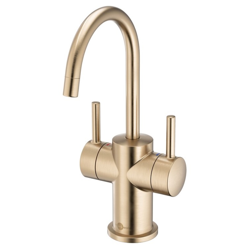 Water Dispenser Showroom Modern 3010 Instant 2 Lever ADA Gooseneck Swivel 360 DEG Brushed Bronze