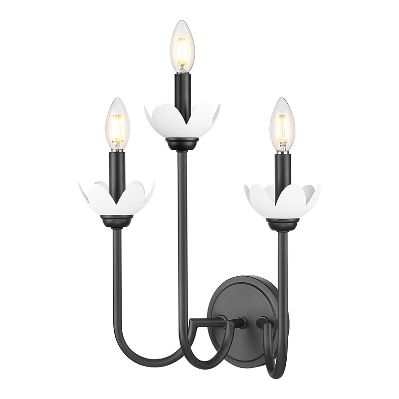 Allistair 3-Light Wall Sconce Matte Black