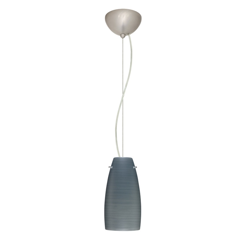 Besa 1KX-1512TN-LED-SN Tao One Light Pendant Satin Nickel