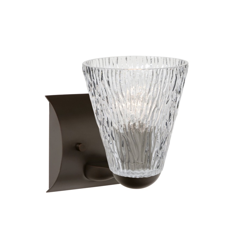 Besa 1WZ-NICO5CL-BR Nico One Light Wall Sconce Bronze (Discontinued)